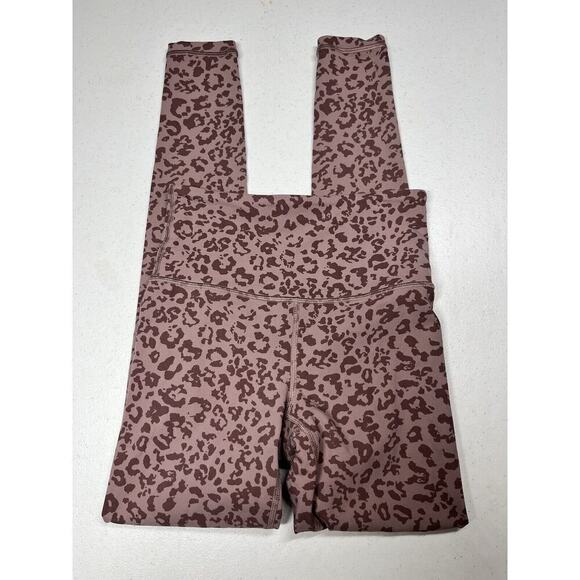 Athleta Elation Ultra High Rise Tight Purple Leopard Size XXS - Picture 1 of 7